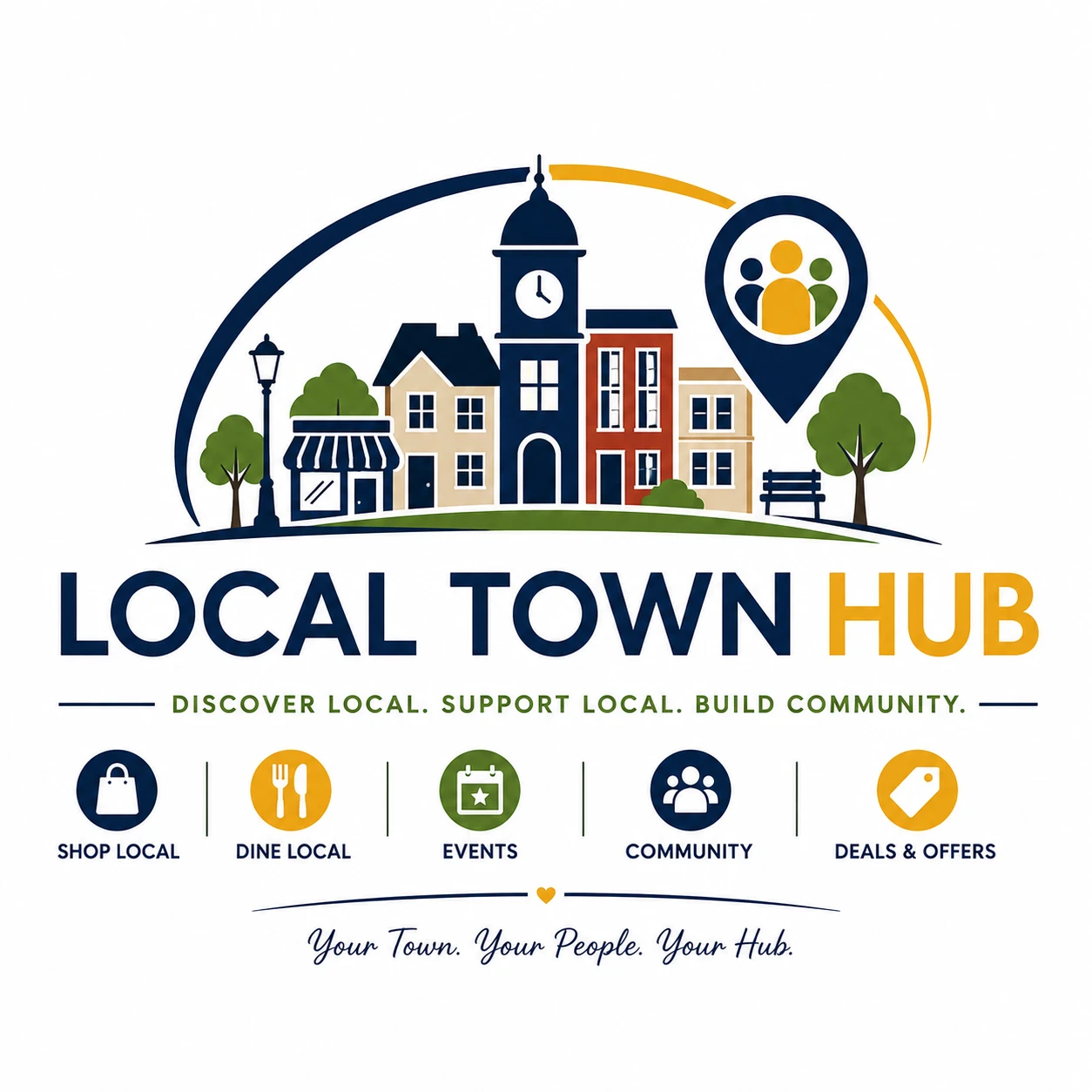 Local Town Hub — Discover Local. Support Local. Build Community. Shop Local, Dine Local, Events, Community, Deals & Offers. Your Town. Your People. Your Hub.